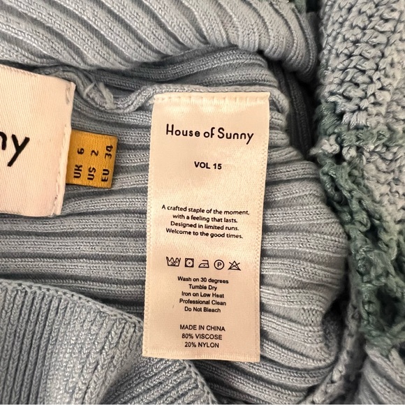 House of Sunny Light Blue Knit Top - Picture 4 of 4